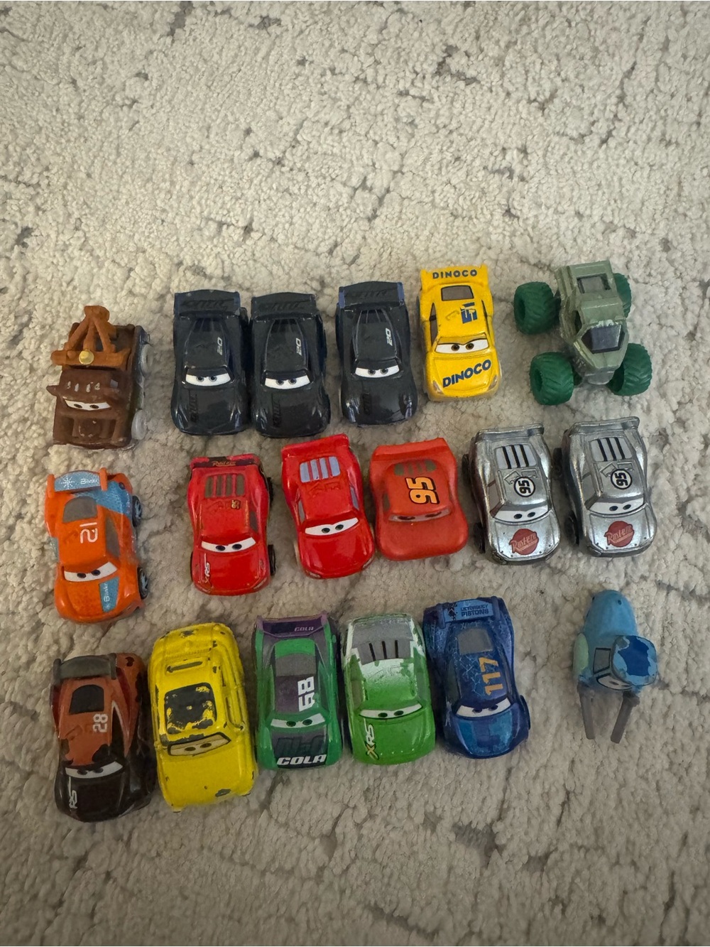 Set of 18 Disney Pixar Cars Mini Collectible Toy Cars Lightning McQueen Mater
